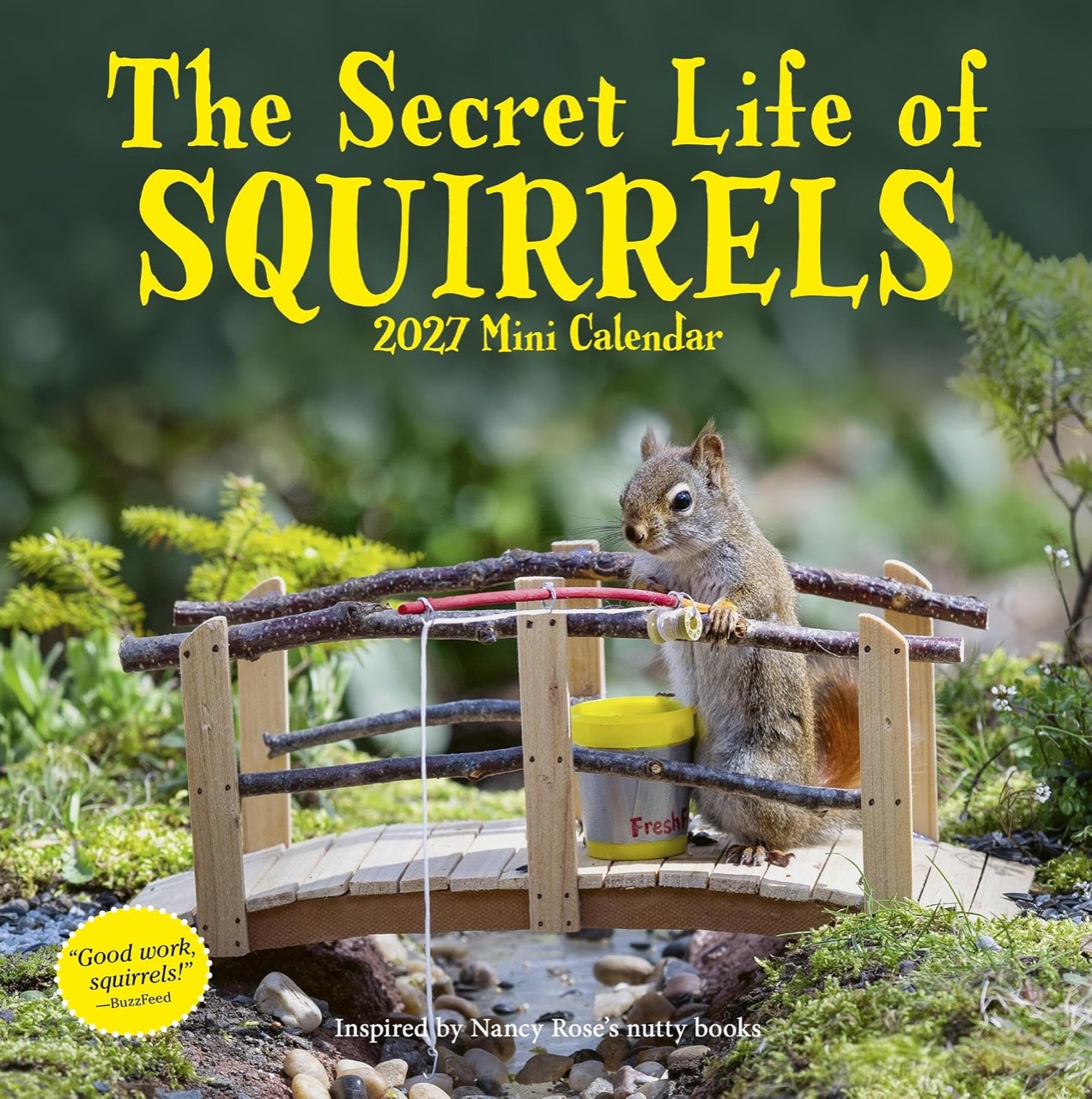Secret Life Of Squirrels Mini Wall Calendar 2027 cover